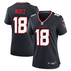 Graham Mertz Houston Texans Women's Team Game Jersey - Navy - Nike