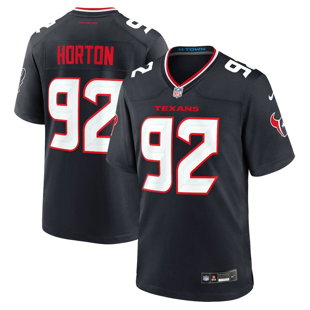 Dylan Horton Houston Texans Team Game Jersey - Navy - Nike