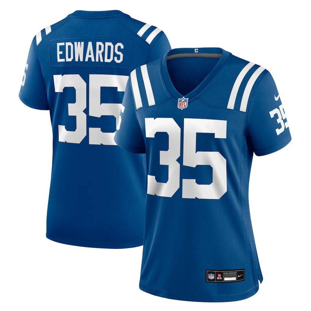 Johnathan Edwards Indianapolis Colts Women's Team Game Jersey - Royal - Nike