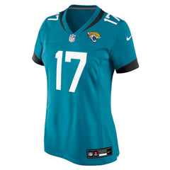 Tim Patrick Jacksonville Jaguars Women's Team Game Jersey - Teal - Nike