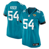 Jack Kiser Jacksonville Jaguars Women's Team Game Jersey - Teal - Nike