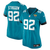 Danny Striggow Jacksonville Jaguars Women's Team Game Jersey - Teal - Nike