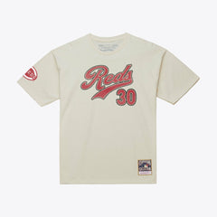 Ken Griffey Jr. Cincinnati Reds Mitchell & Ness Cooperstown Collection Throwback Name & Number T-Shirt Near Me