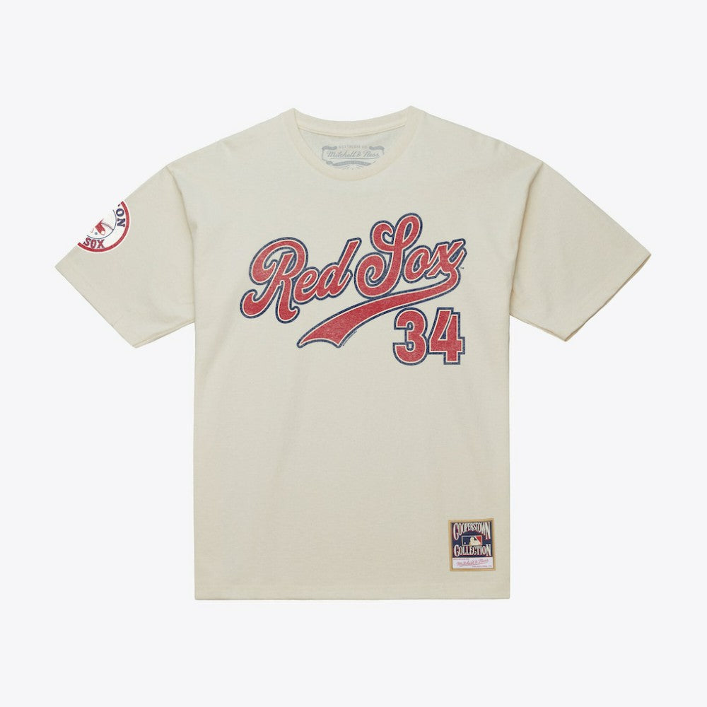 David Ortiz Boston Red Sox Mitchell & Ness Cooperstown Collection Throwback Name & Number T-Shirt Online