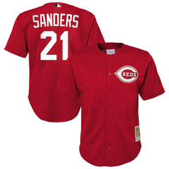 Deion Sanders Cincinnati Reds Mitchell & Ness Youth Cooperstown Mesh Batting Practice Jersey Online