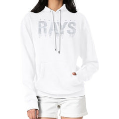 Tampa Bay Rays G-III 4Her by Carl Banks Women's Metallic Drop Fleece Hoodie Sale