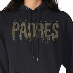 San Diego Padres G-III 4Her by Carl Banks Women's Metallic Drop Fleece Hoodie Online