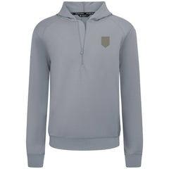 USMNT Levelwear Technic Tri-Blend Quarter-Zip Hoodie Gray