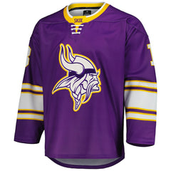Justin Jefferson Minnesota Vikings Hockey Jersey - Purple - Fanatics