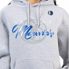 Dallas Mavericks G-III 4Her by Carl Banks Women's Shadow Logo Tri-Blend Fleece Hoodie Gray