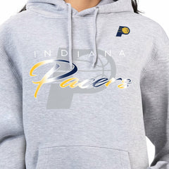 Indiana Pacers G-III 4Her by Carl Banks Women's Shadow Logo Tri-Blend Fleece Hoodie Gray