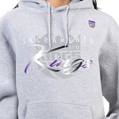 Sacramento Kings G-III 4Her by Carl Banks Women's Shadow Logo Tri-Blend Fleece Hoodie Gray