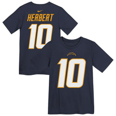 Justin Herbert Los Angeles Chargers Youth Name & Number T-Shirt - Navy - Nike