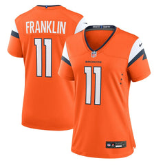 Troy Franklin Denver Broncos Women's Team Game Jersey - Orange - Nike