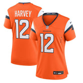 RJ Harvey Denver Broncos Women's Team Game Jersey - Orange - Nike