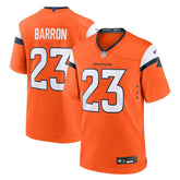 Jahdae Barron Denver Broncos Team Game Jersey - Orange - Nike