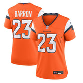 Jahdae Barron Denver Broncos Women's Team Game Jersey - Orange - Nike