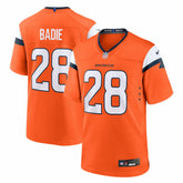 Tyler Badie Denver Broncos Team Game Jersey - Orange - Nike