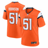 Que Robinson Denver Broncos Team Game Jersey - Orange - Nike