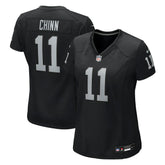 Jeremy Chinn Las Vegas Raiders Women's Team Game Jersey - Black - Nike