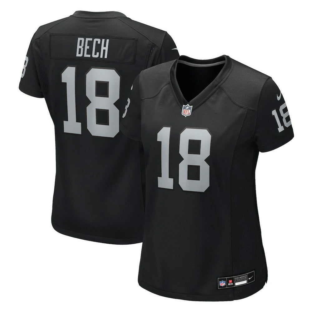 Jack Bech Las Vegas Raiders Women's Team Game Jersey - Black - Nike