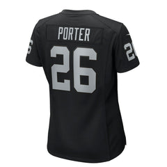 Darien Porter Las Vegas Raiders Women's Team Game Jersey - Black - Nike