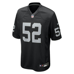 Elandon Roberts Las Vegas Raiders Team Game Jersey - Black - Nike