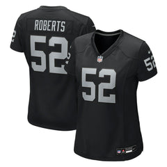 Elandon Roberts Las Vegas Raiders Women's Team Game Jersey - Black - Nike