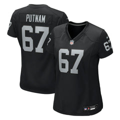 Will Putnam Las Vegas Raiders Women's Team Game Jersey - Black - Nike