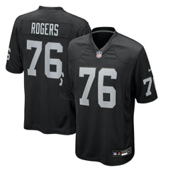 Caleb Rogers Las Vegas Raiders Team Game Jersey - Black - Nike