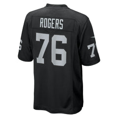 Caleb Rogers Las Vegas Raiders Team Game Jersey - Black - Nike