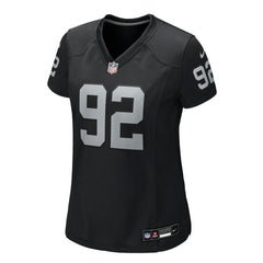 JJ Pegues Las Vegas Raiders Women's Team Game Jersey - Black - Nike