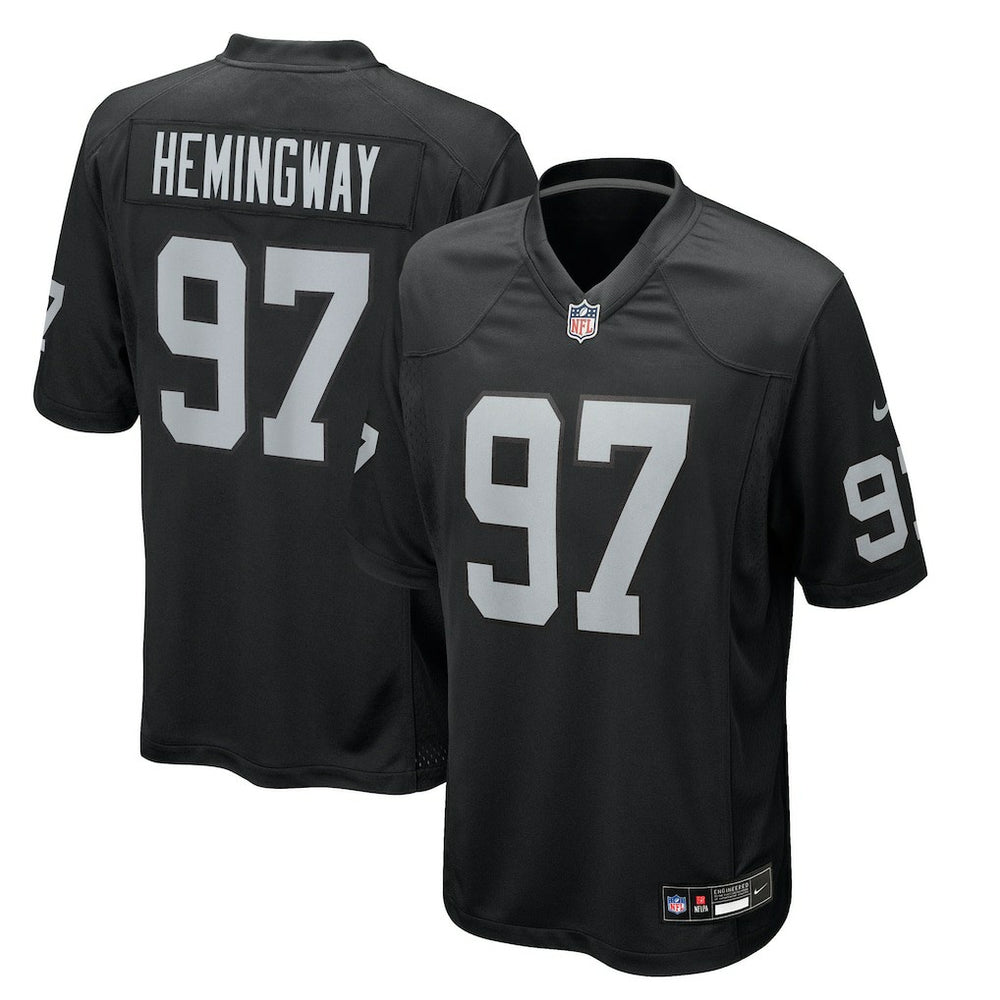 Tonka Hemingway Las Vegas Raiders Team Game Jersey - Black - Nike