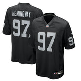 Tonka Hemingway Las Vegas Raiders Team Game Jersey - Black - Nike