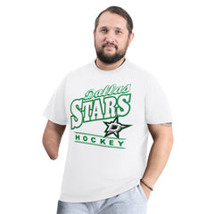 Dallas Stars G-III Sports by Carl Banks Adaptive Headliner T-Shirt - White | NHL Lifestyle