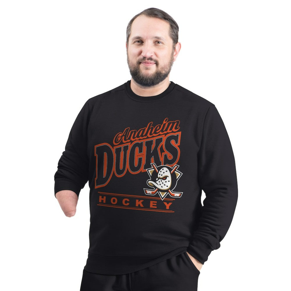 Anaheim Ducks G-III Sports by Carl Banks Adaptive Headliner Fleece Sweatshirt - Black | NHL on sale