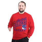 New York Rangers G-III Sports by Carl Banks Adaptive Headliner Fleece Sweatshirt - Red | NHL Lifestyle