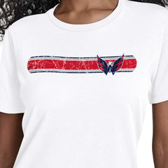 Washington Capitals Starter Women's Team Stripe T-Shirt - White | NHL discount