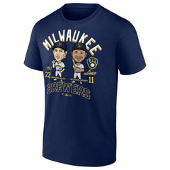 Jackson Chourio & Christian Yelich Milwaukee Brewers Player Duo T-Shirt Online