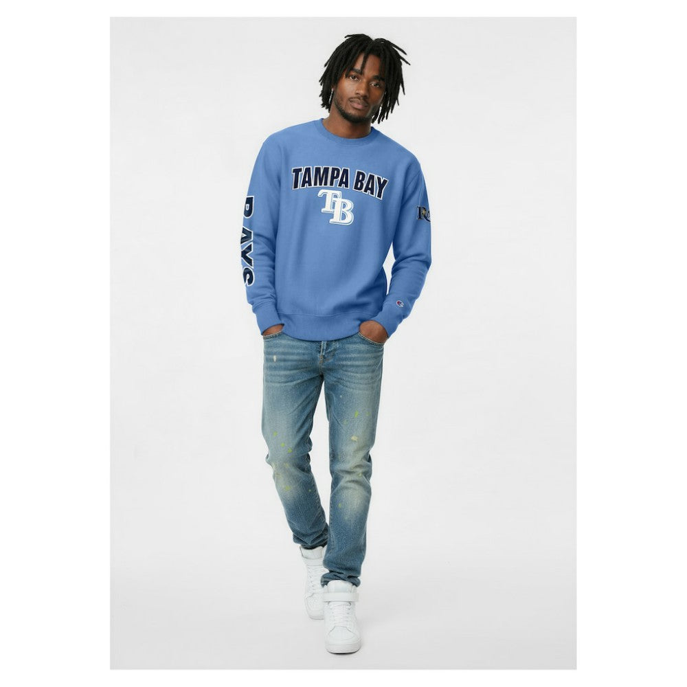 Tampa Bay Rays Champion Reverse Weave Chenille Sweatshirt Outlet