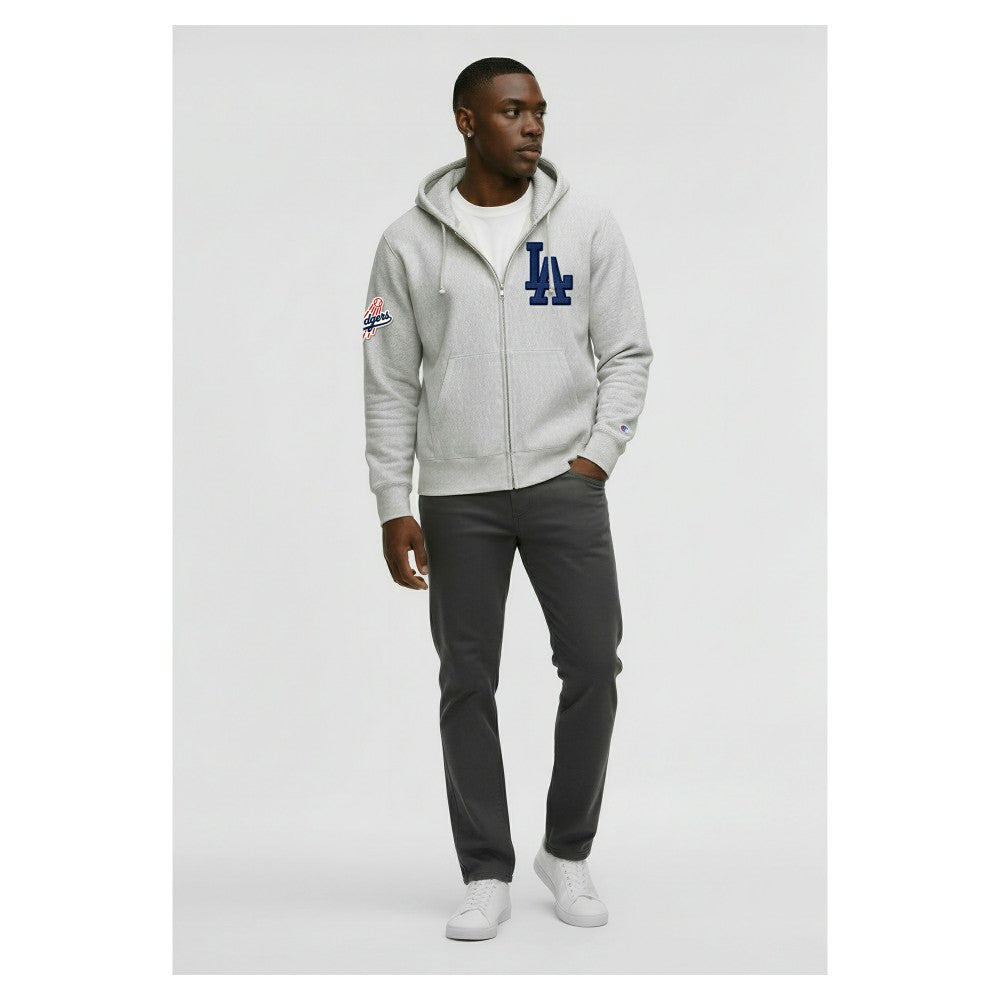 Los Angeles Dodgers Champion Reverse Weave Chenille Full-Zip Hoodie Online