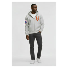 New York Mets Champion Reverse Weave Chenille Full-Zip Hoodie for sale