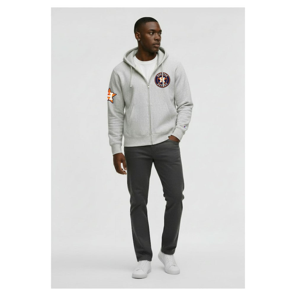 Houston Astros Champion Reverse Weave Chenille Full-Zip Hoodie Outlet