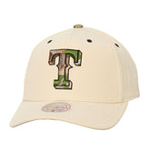 Texas Rangers Mitchell & Ness Unisex Camo Logo Pro Crown Snapback Hat Outlet