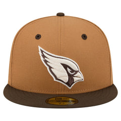 Arizona Cardinals New Era Two-Tone Walnut 59FIFTY Fitted Hat - Light Brown/Dark Brown - NFL