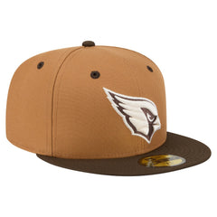 Arizona Cardinals New Era Two-Tone Walnut 59FIFTY Fitted Hat - Light Brown/Dark Brown - NFL