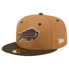 Buffalo Bills New Era Two-Tone Walnut 59FIFTY Fitted Hat - Light Brown/Dark Brown - NFL