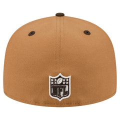 Cleveland Browns New Era Two-Tone Walnut 59FIFTY Fitted Hat - Light Brown/Dark Brown - NFL