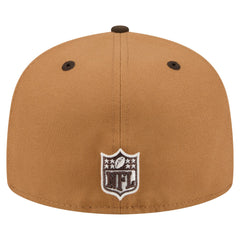 Houston Texans New Era Two-Tone Walnut 59FIFTY Fitted Hat - Light Brown/Dark Brown - NFL