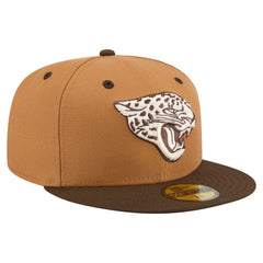 Jacksonville Jaguars New Era Two-Tone Walnut 59FIFTY Fitted Hat - Light Brown/Dark Brown - NFL